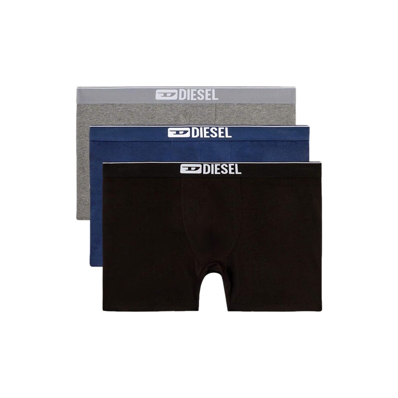 DIESEL Boxerky Damien modrá / šedý melír / černá