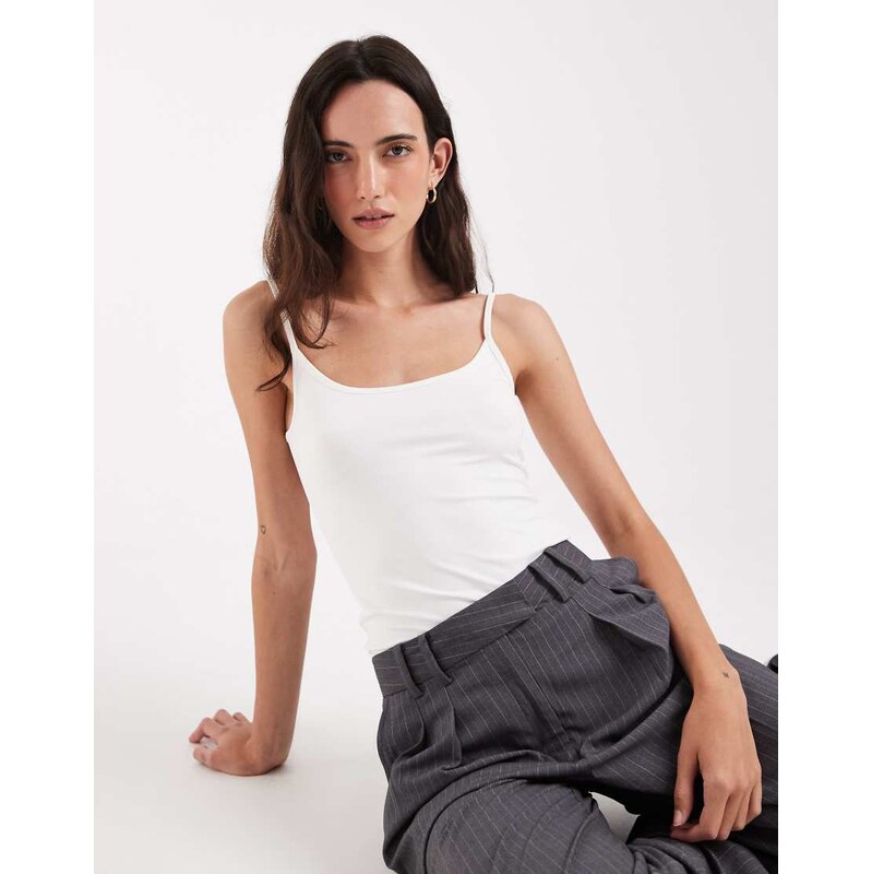 ASOS DESIGN BreatheMAX polyamide scoop neck cami with elastic