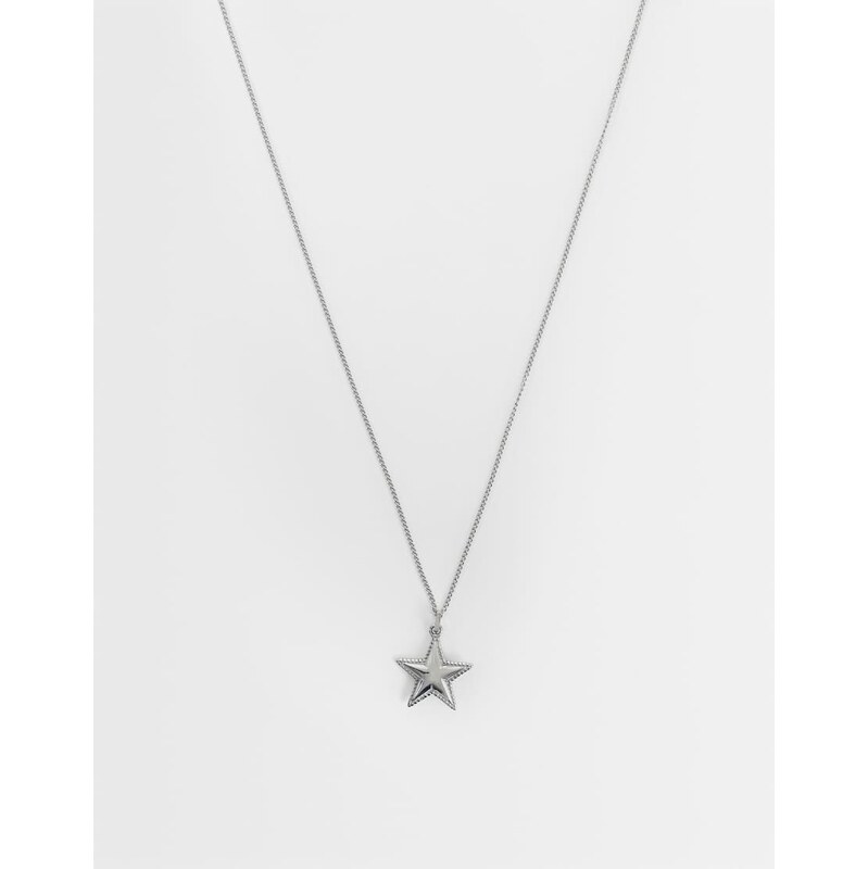 ASOS DESIGN waterproof stainless steel star pendant necklace in