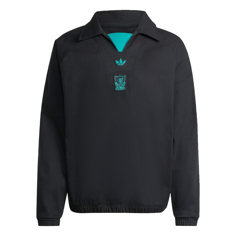 ADIDAS ORIGINALS Mikina FC Liverpool Terrace Icons nefritová /