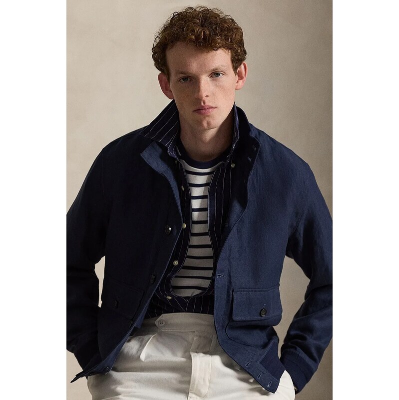 Polo Ralph Lauren krátká bunda pánská lněná