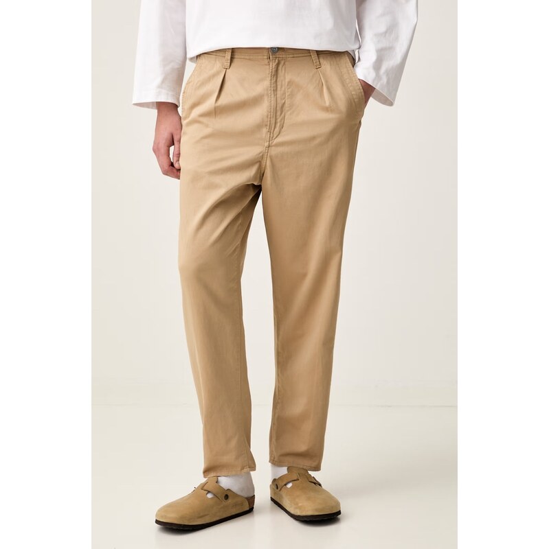 G-Star chino kalhoty pánské s bavlnou Pleated Chino Relaxed