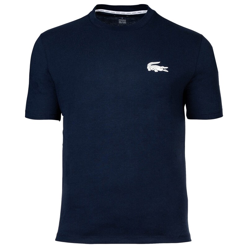 LACOSTE Tričko tmavě modrá / bílá