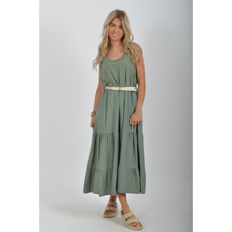 Enjoy Style Khaki Šaty ES6985