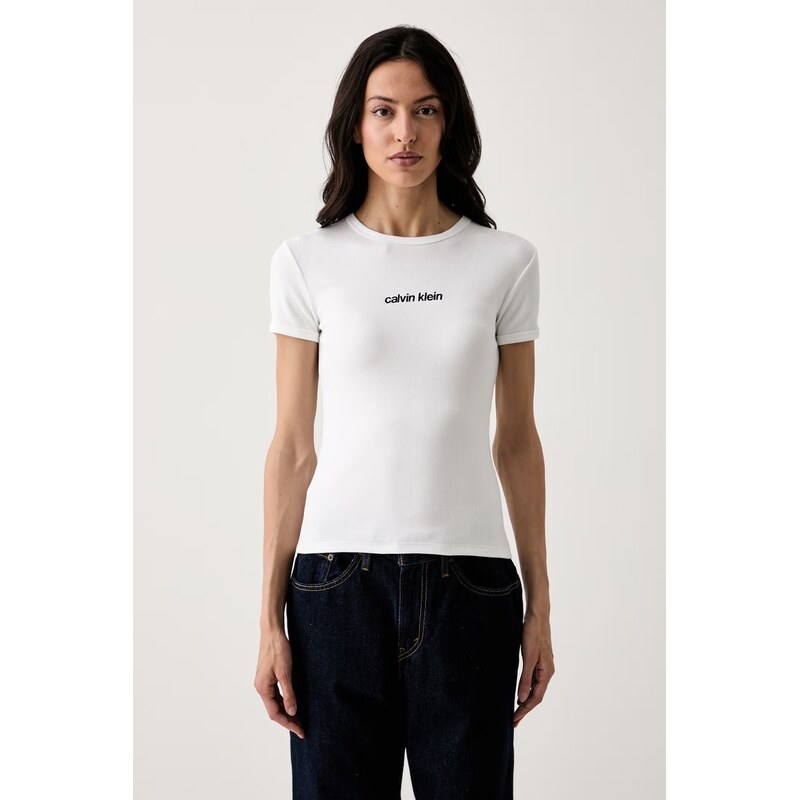 Calvin Klein Jeans tričko dámské bavlněné s elastanem