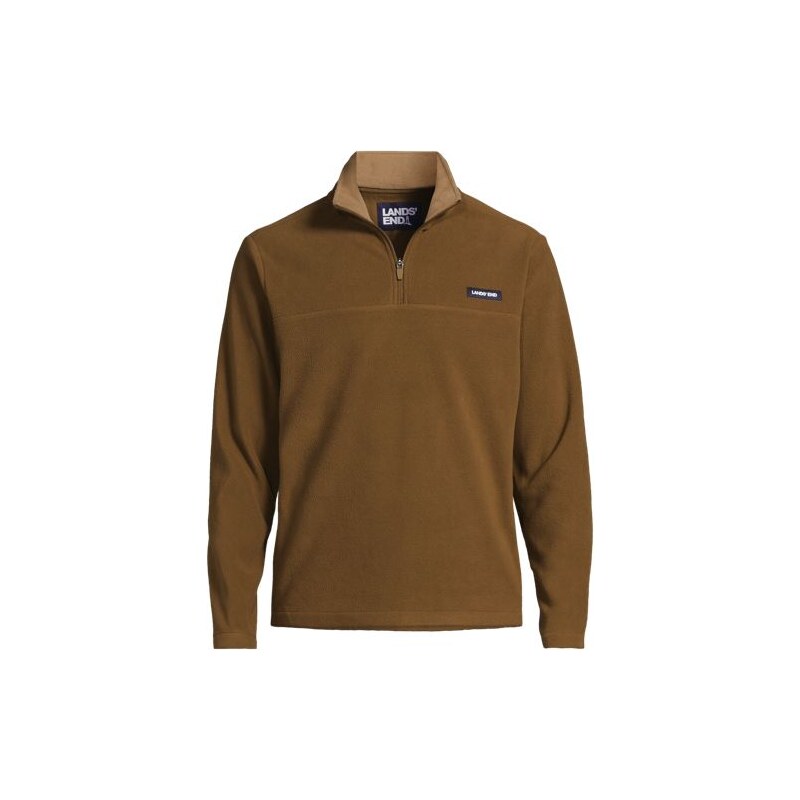 Anyweather Quarter Zip Fleece Top, Men, size: L, regular, Brown