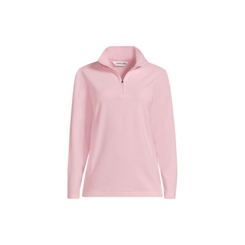 Anyweather Quarter Zip Fleece Top, Women, size: M, petite, Pink,