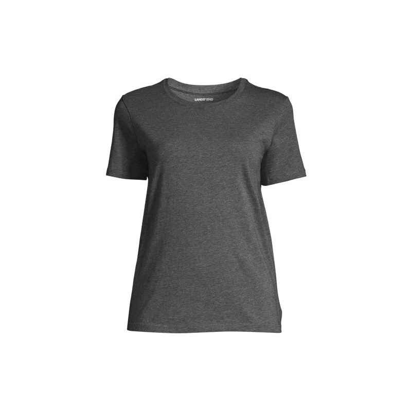 Supima Short Sleeve Crew Neck T-shirt, Women, size: M, regular,