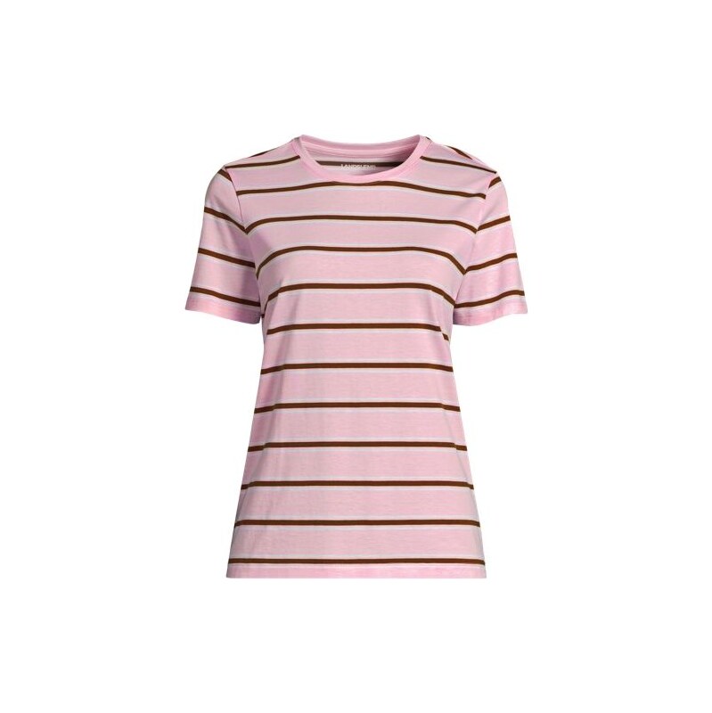Supima Short Sleeve Crew Neck T-shirt, Women, size: 2X, plus,