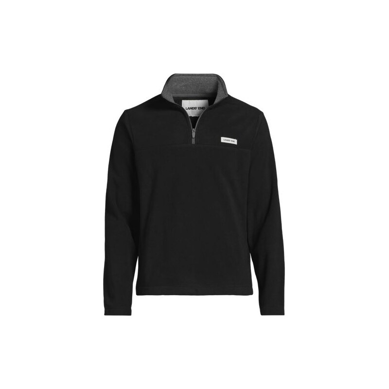 Anyweather Quarter Zip Fleece Top, Men, size: L, regular, Black,
