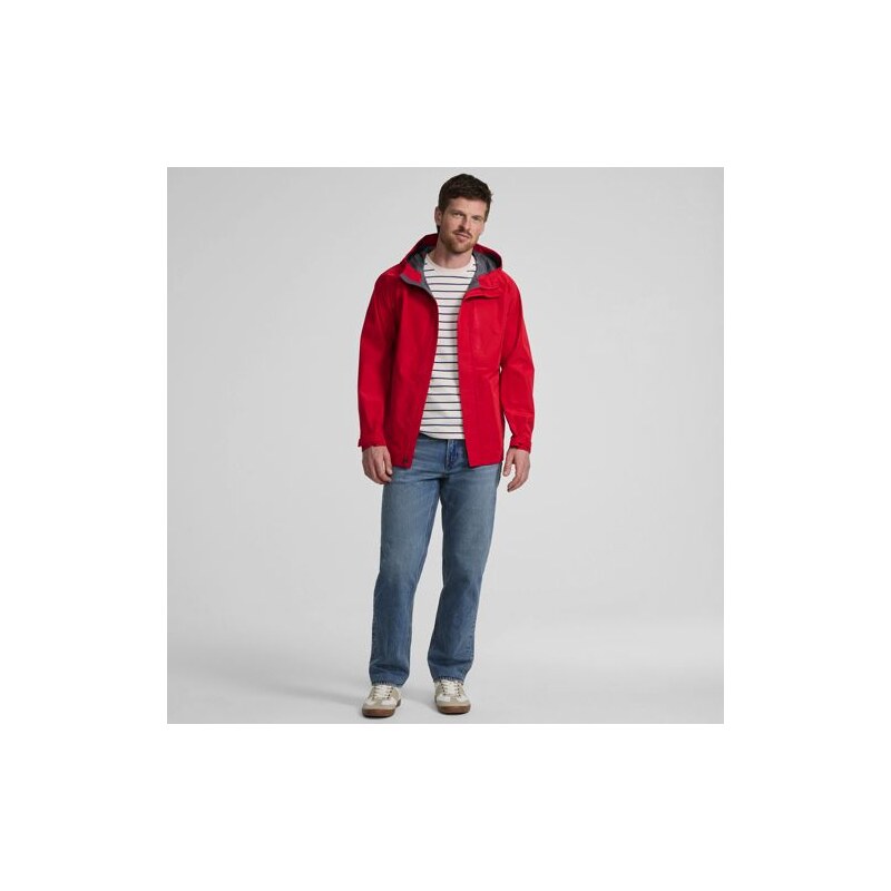 Packable Waterproof Rain Jacket, Men, size: L, regular, Red,