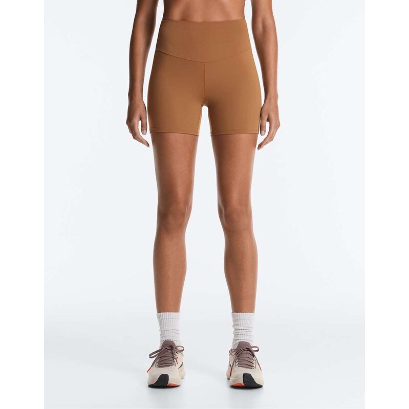 OYSHO Comfortlux high-rise 10cm hot pants in brown