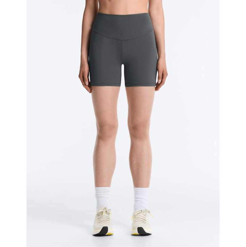OYSHO Comfortlux high-rise 10cm hot pants in grey