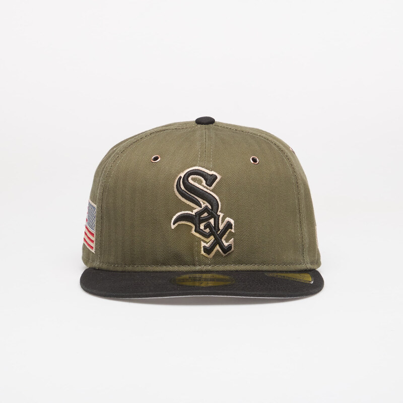 Kšiltovka New Era 59FIFTY MLB American Herringbone Chicago White