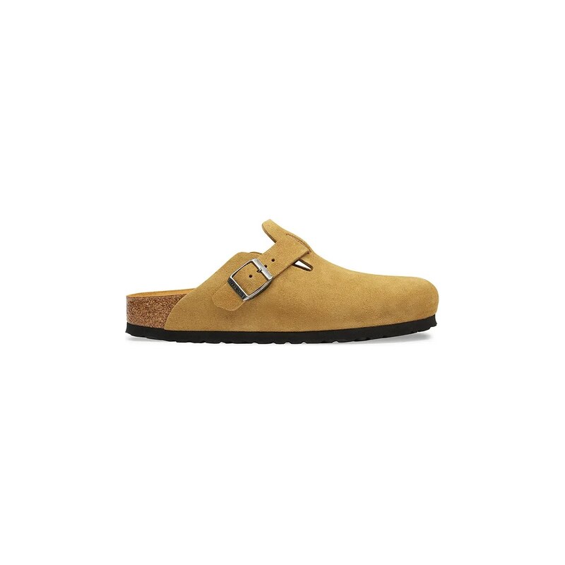 Birkenstock pantofle dámské semišové Boston Soft Footbed Suede