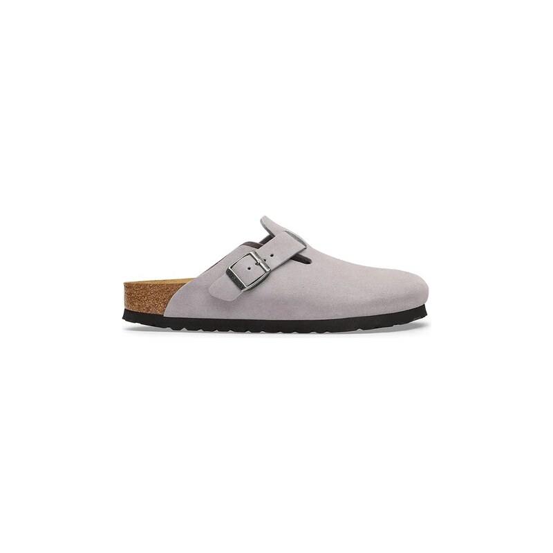 Birkenstock pantofle nazouváky semišové Boston Suede Leather
