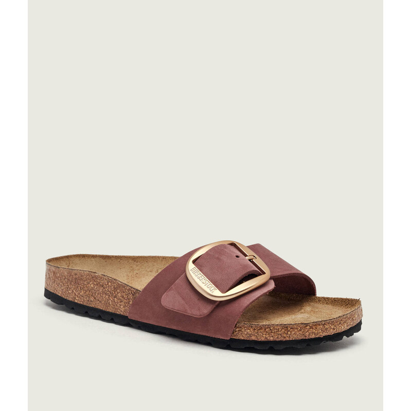 Birkenstock Kožené pantofle Madrid Big Buckle | narrow fit