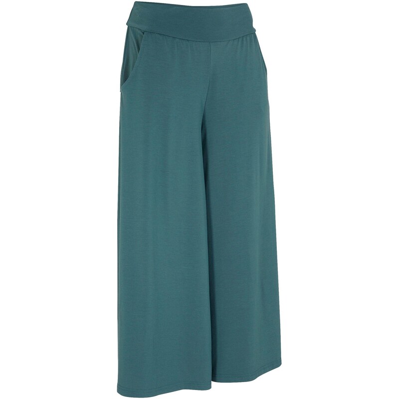 bonprix Kalhoty Culotte na doma, se širokými nohavicemi šedá