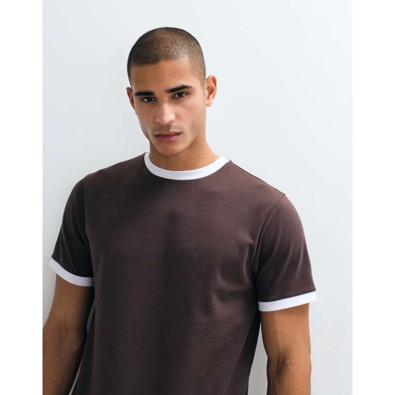 ASOS DESIGN breatheMAX regular fit t-shirt with tonal ringer in