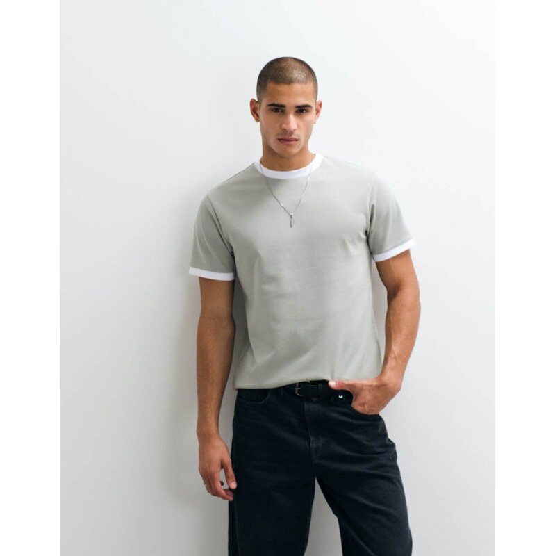 ASOS DESIGN breatheMAX regular fit t-shirt with tonal ringer in