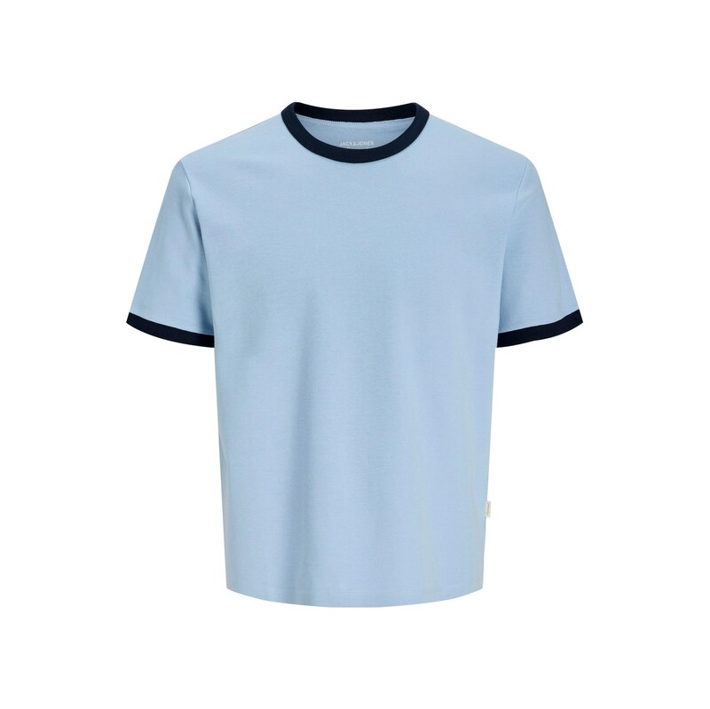 Jack & Jones Plus Tričko JORSAVONA námořnická modř / světlemodrá