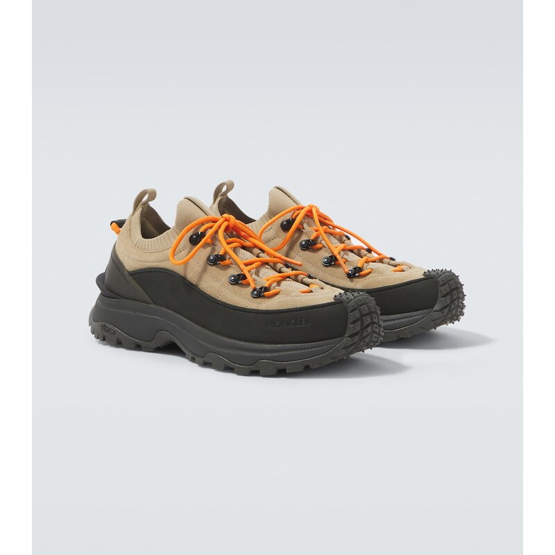 Moncler Trailgrip Lite3 suede-trimmed sneakers
