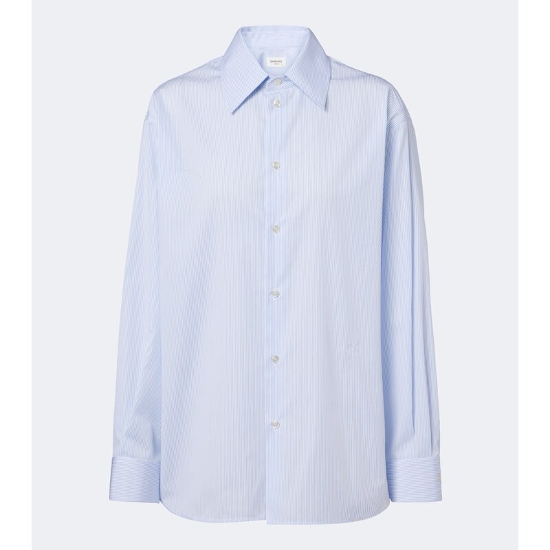 Saint Laurent Cassandre pinstripe cotton shirt