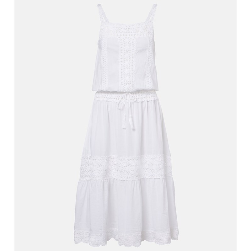 Anna Kosturova Manor crochet cotton midi dress