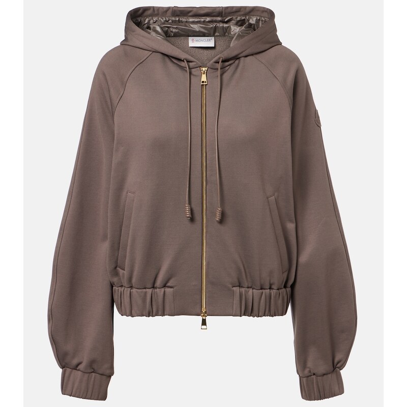 Moncler Jersey zip-up hoodie