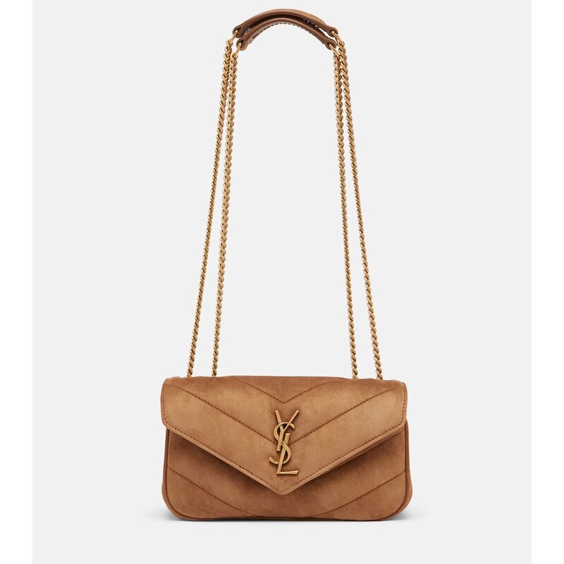 Saint Laurent Loulou Mini suede shoulder bag