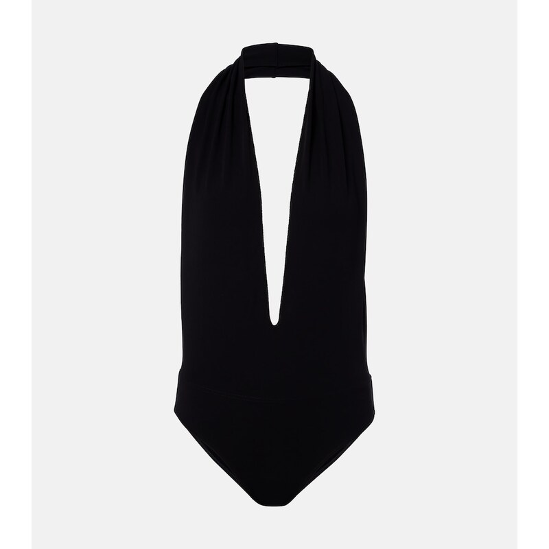Gucci Halterneck open-back jersey bodysuit