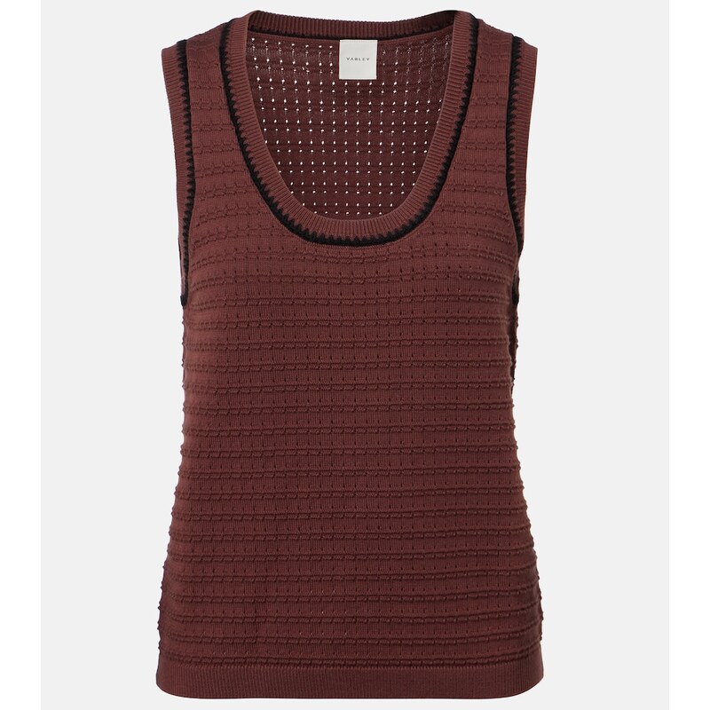 Varley Gideon pointelle cotton tank top