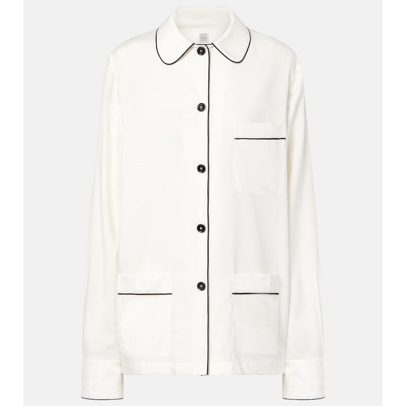 Toteme Oversized silk shirt