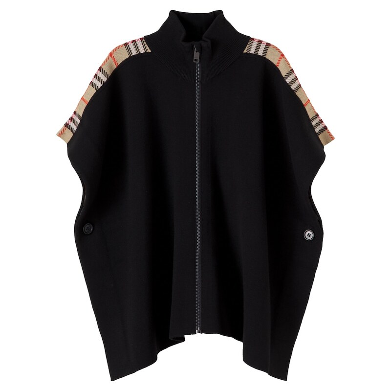 Burberry Kids Burberry Check wool-blend cape