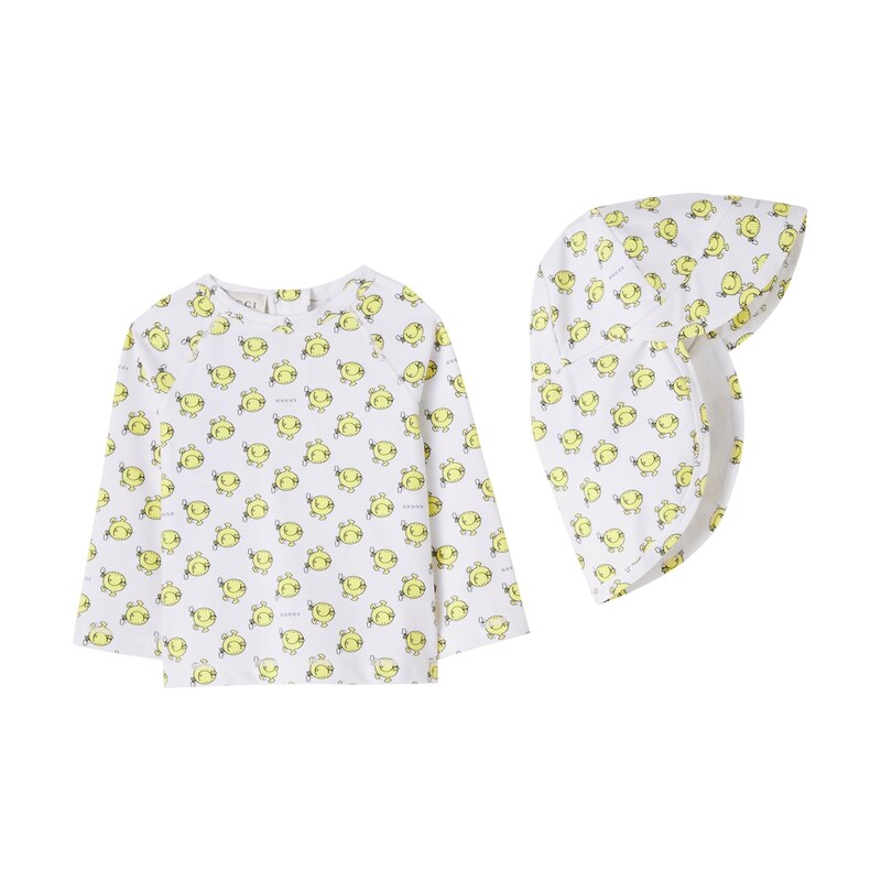 Gucci Kids x Mr. Men Little Miss Baby rashguard top and sun hat