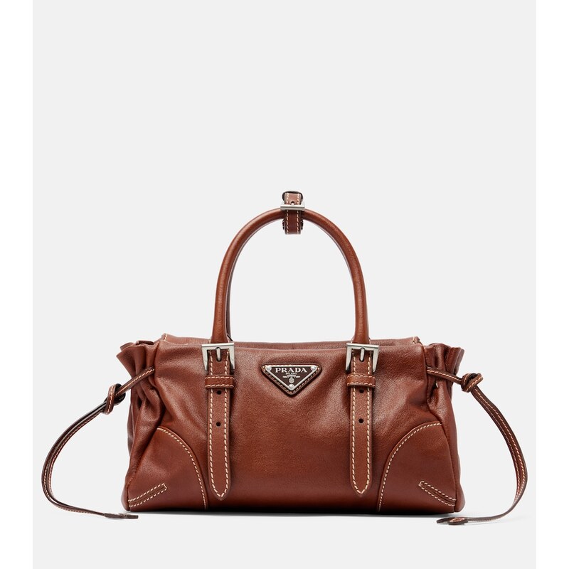 Prada Prada Bonnie Small leather top-handle bag