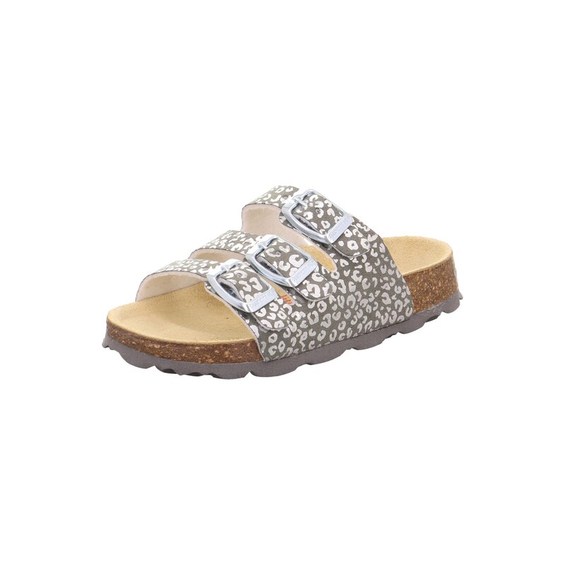 SUPERFIT Sandály FUSSBETTPANTOFFEL šedá / bílá