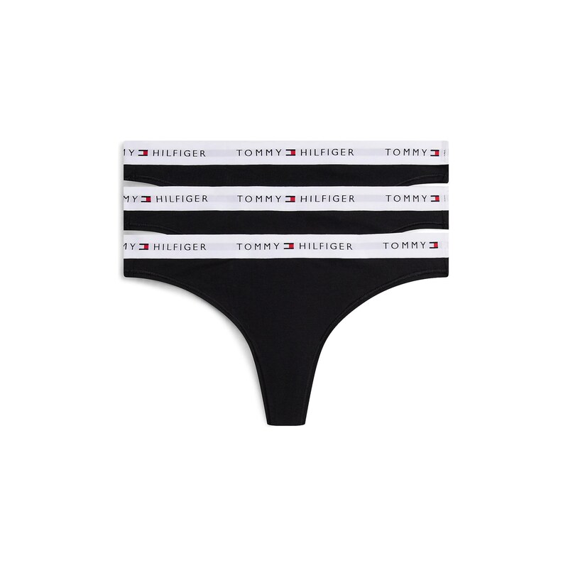 Tommy Hilfiger Underwear Tanga Essential světle šedá / červená /