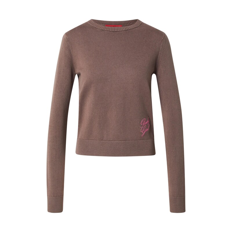 MAX&Co. Svetr Comma hnědá / pink