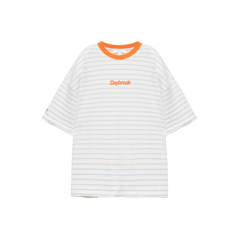 Pull&Bear Tričko světlemodrá / humrová / bílá