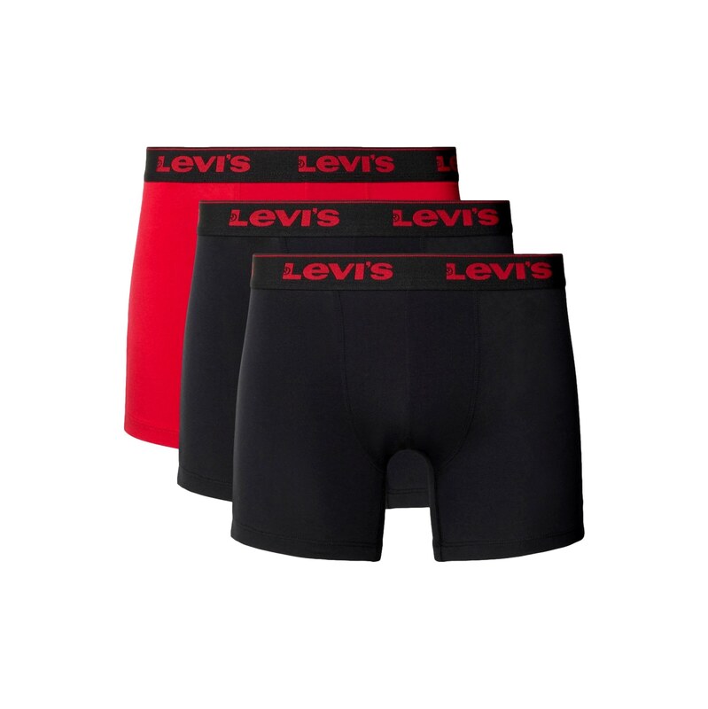 LEVIS  Boxerky červená / černý melír