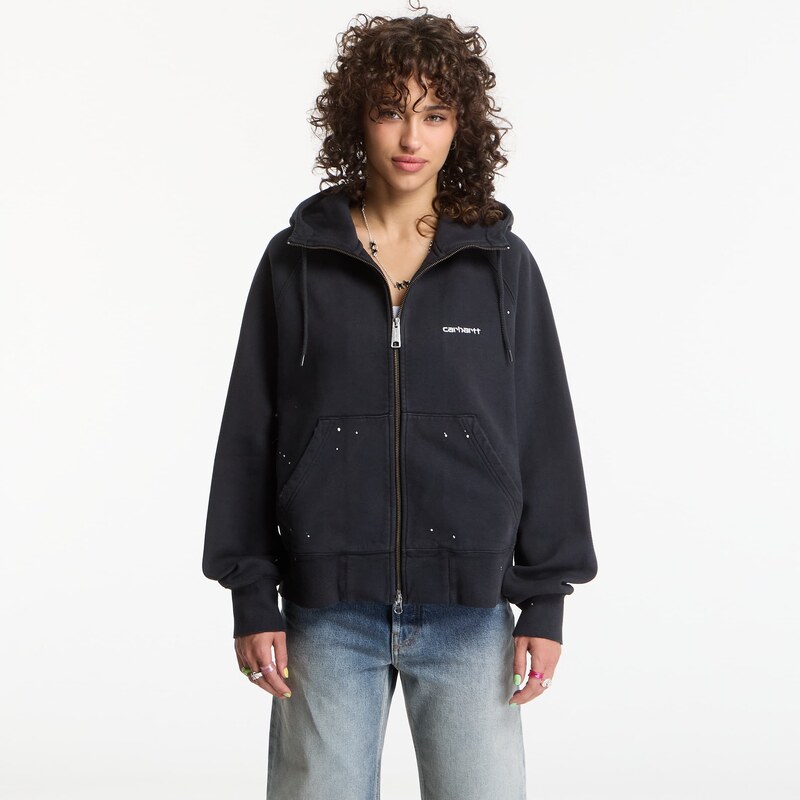 Bunda Carhartt WIP W Hooded Painter Jacket Black Destroy Wash,