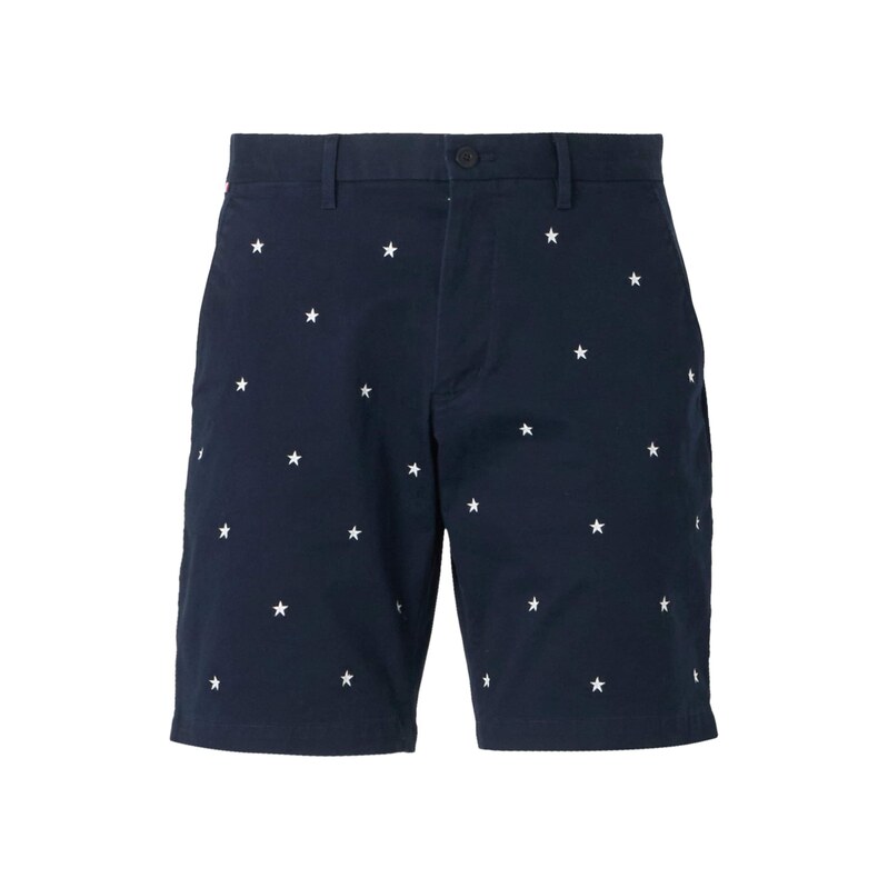TOMMY HILFIGER Chino kalhoty AMERICANA tmavě modrá / bílá
