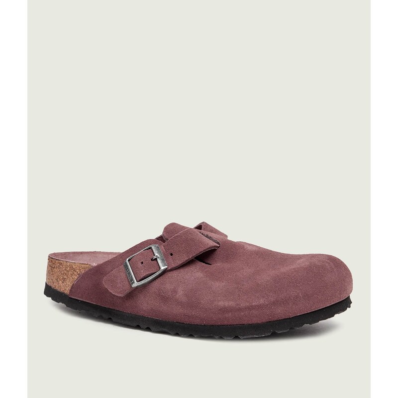 Birkenstock Pantofle typu mules Boston | semiš | narrow fit