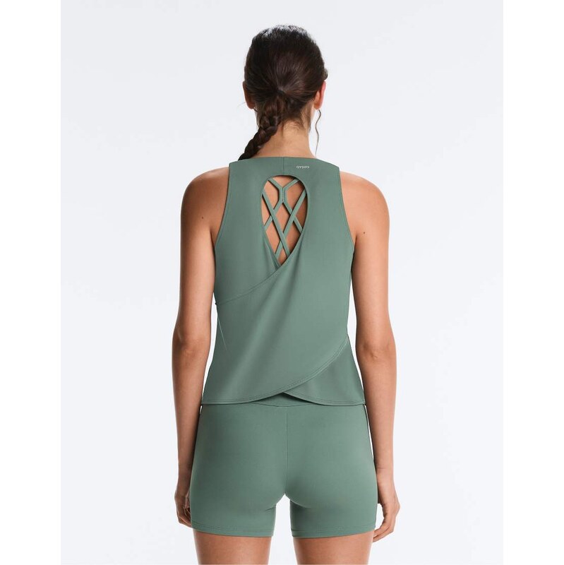 OYSHO Cross-back comfortlux t-shirt in green