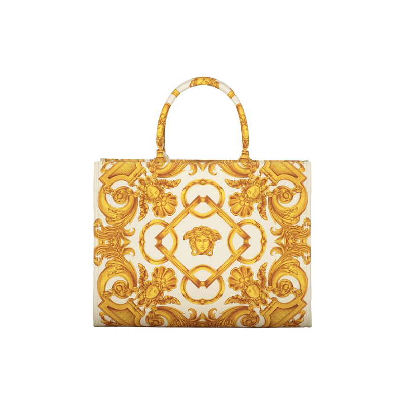 VERSACE Barocco Gold White shopper kabelka