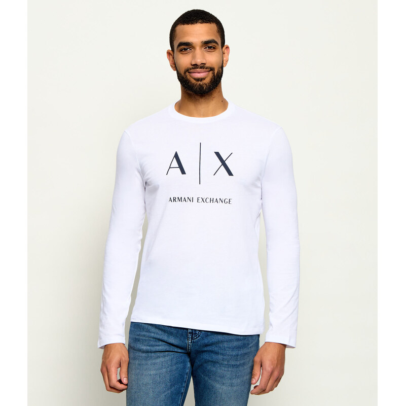 Armani Exchange Tričko s dlouhým rukávem | Slim Fit