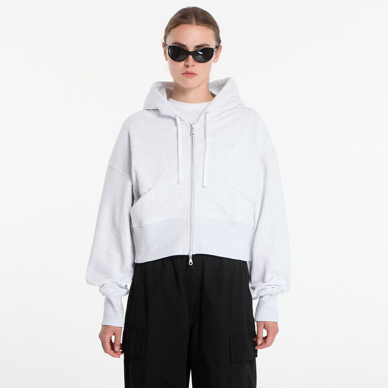 Mikina Dime Cropped Zip Hoodie Ash L
