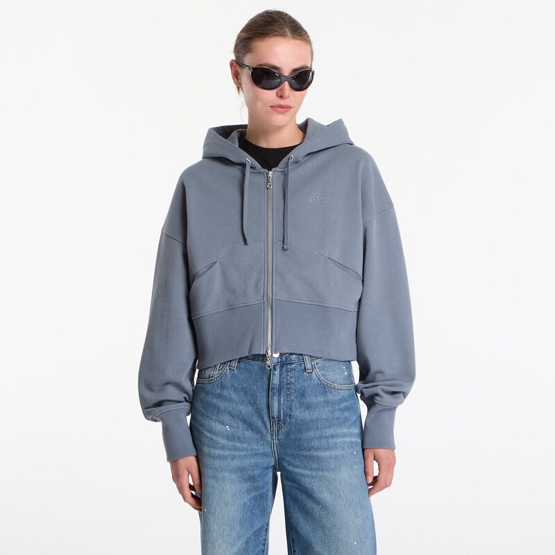 Mikina Dime Cropped Zip Hoodie Granite M