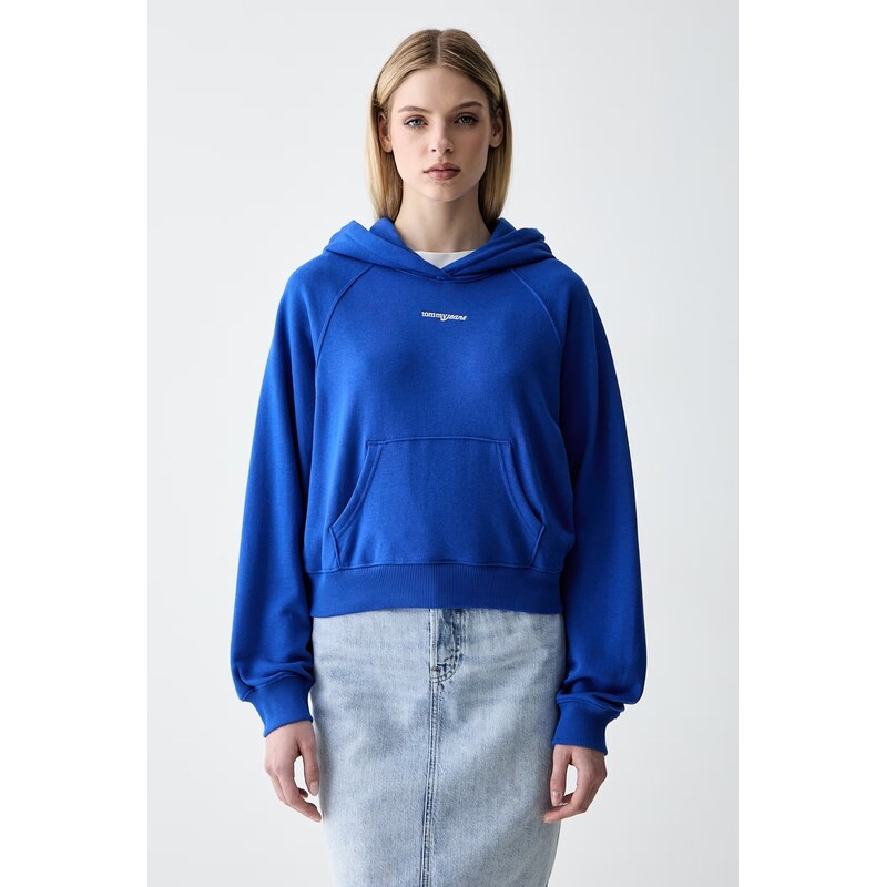 Tommy Jeans mikina s kapucí dámská bavlněná